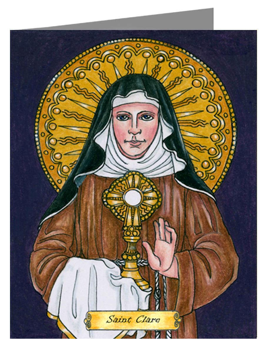 St. Clare of Assisi - Note Card by Brenda Nippert - Trinity Stores