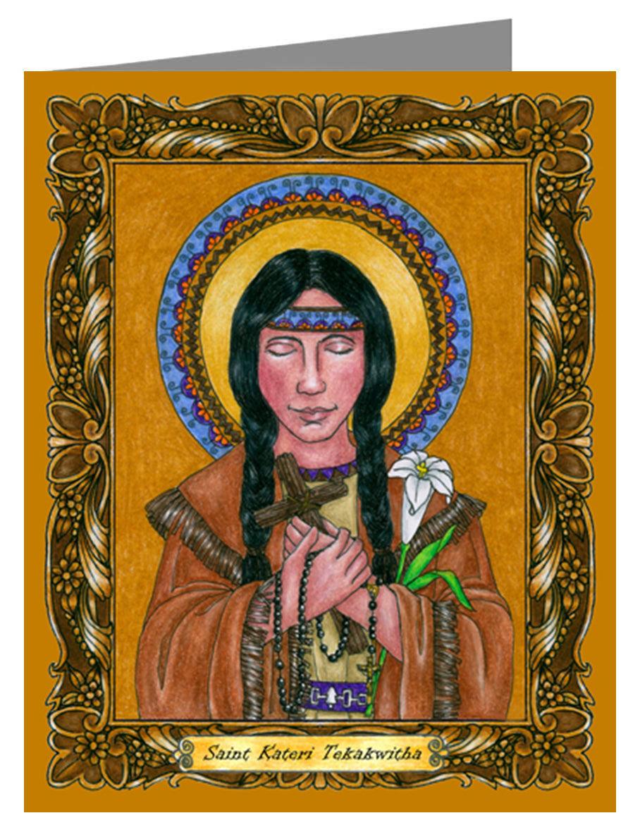 St. Kateri Tekakwitha - Note Card by Brenda Nippert - Trinity Stores