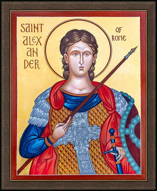 Wall Frame Espresso - St. Alexander of Rome by R. Gerwing