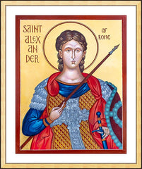 Wall Frame Gold - St. Alexander of Rome by R. Gerwing
