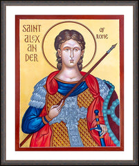 Wall Frame Espresso - St. Alexander of Rome by R. Gerwing