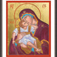 Wall Frame Espresso, Matted - Blessed Virgin Mary by Robert Gerwing - Trinity Stores