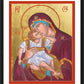 Wall Frame Black, Matted - Blessed Virgin Mary by Robert Gerwing, OFM - Trinity Stores