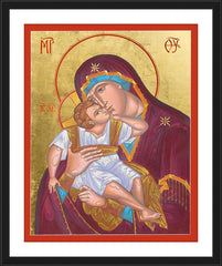 Wall Frame Black - Blessed Virgin Mary by R. Gerwing