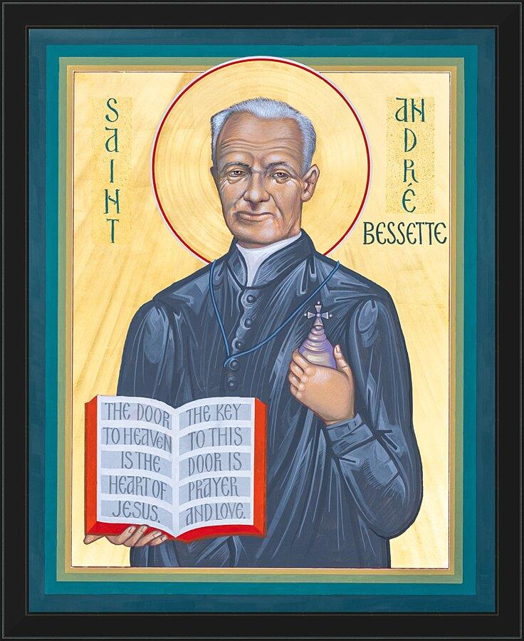 Wall Frame Black - St. André Bessette by R. Gerwing