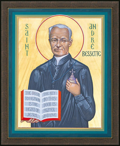 Wall Frame Espresso - St. André Bessette by R. Gerwing