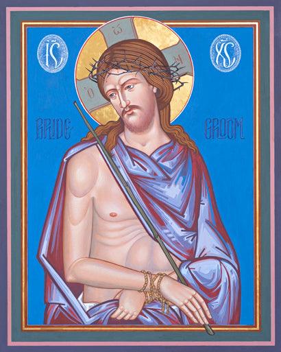Wall Frame Espresso, Matted - Christ the Bridegroom by Robert Gerwing - Trinity Stores