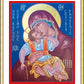 Wall Frame Gold, Matted - Mother of God, Our Refuge During Covid-19 Pandemic by R. Gerwing