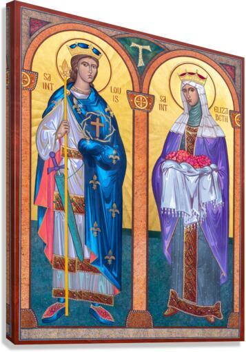 Canvas Print - Sts. Elizabeth and Louis by Robert Gerwing, OFM - Trinity Stores