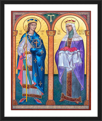 Wall Frame Black - Sts. Elizabeth and Louis by R. Gerwing