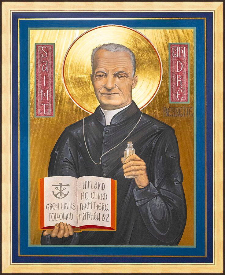 Wall Frame Gold - St. André Bessette by R. Gerwing