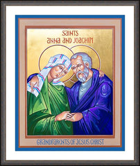 Wall Frame Espresso - Grandparents of Jesus by R. Gerwing