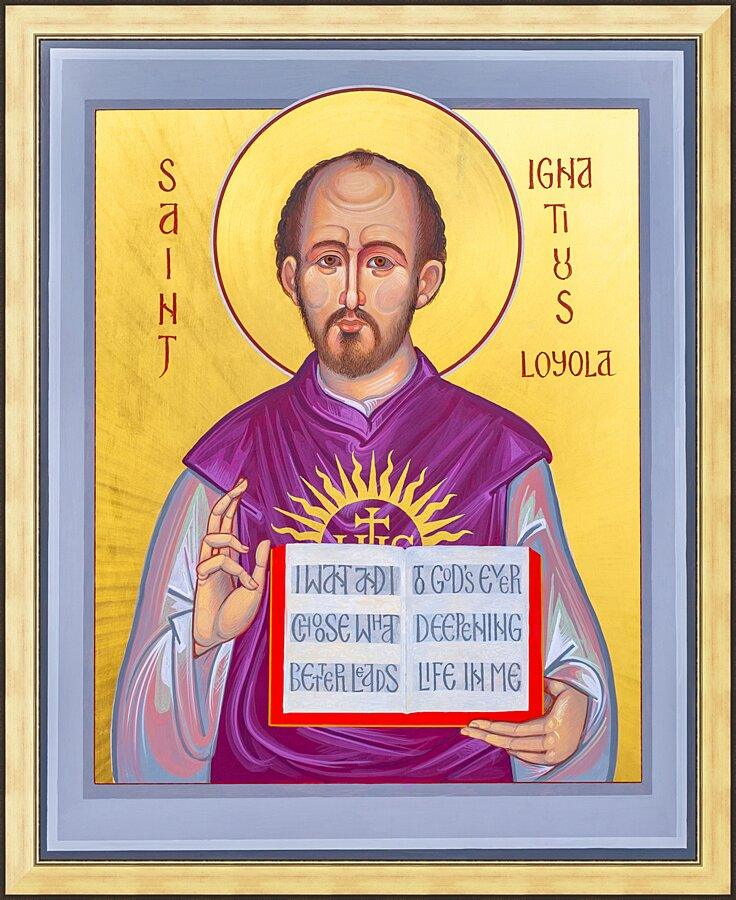 Wall Frame Gold - St. Ignatius Loyola by Robert Gerwing - Trinity Stores