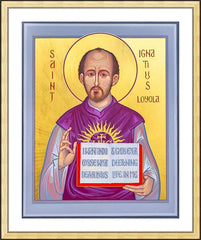 Wall Frame Gold - St. Ignatius Loyola by R. Gerwing