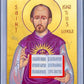 Wall Frame Black, Matted - St. Ignatius Loyola by R. Gerwing