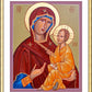Wall Frame Gold, Matted - Madonna and Child by R. Gerwing