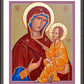 Wall Frame Espresso, Matted - Madonna and Child by R. Gerwing