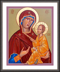 Wall Frame Espresso - Madonna and Child by R. Gerwing