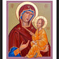 Wall Frame Black, Matted - Madonna and Child by R. Gerwing