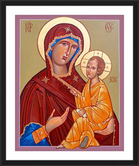 Wall Frame Black - Madonna and Child by R. Gerwing