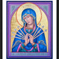 Wall Frame Black, Matted - Mater Dolorosa - Mother of Sorrows by R. Gerwing