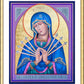 Wall Frame Gold, Matted - Mater Dolorosa - Mother of Sorrows by R. Gerwing