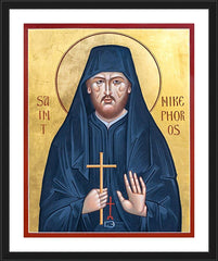 Wall Frame Black - St. Nikephoros by R. Gerwing