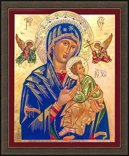 Wall Frame Espresso - Our Lady of Perpetual Help by Robert Gerwing - Trinity Stores