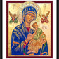 Wall Frame Black, Matted - Our Lady of Perpetual Help by Robert Gerwing, OFM - Trinity Stores