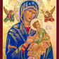 Wall Frame Black, Matted - Our Lady of Perpetual Help by R. Gerwing