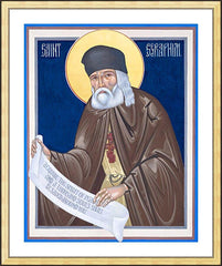 Wall Frame Gold - St. Seraphim of Sarov by R. Gerwing