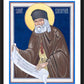 Wall Frame Black, Matted - St. Seraphim of Sarov by Robert Gerwing, OFM - Trinity Stores