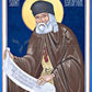 Wall Frame Espresso, Matted - St. Seraphim of Sarov by Robert Gerwing - Trinity Stores