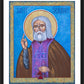 Wall Frame Black, Matted - St. Seraphim by Robert Gerwing, OFM - Trinity Stores