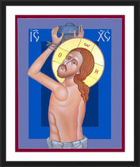 Wall Frame Black - Scourging of Christ by R. Gerwing