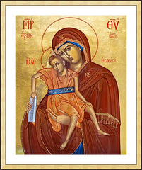 Wall Frame Gold - Virgin and Christ Child by R. Gerwing