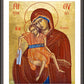 Wall Frame Espresso, Matted - Virgin and Christ Child by R. Gerwing