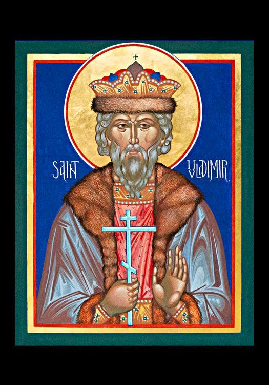 St. Vladimir - Holy Card by Robert Gerwing - Trinity Stores