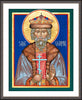 Wall Frame Espresso, Matted - St. Vladimir by Robert Gerwing, OFM - Trinity Stores