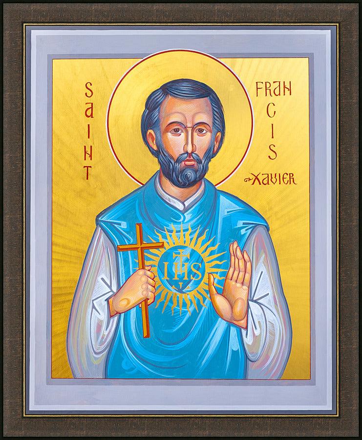 Wall Frame Espresso - St. Francis Xavier by Robert Gerwing - Trinity Stores