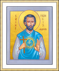 Wall Frame Gold - St. Francis Xavier by R. Gerwing