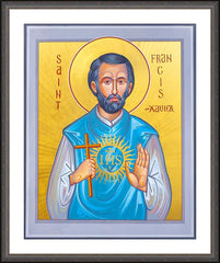 Wall Frame Espresso - St. Francis Xavier by R. Gerwing