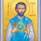 Wall Frame Espresso, Matted - St. Francis Xavier by Robert Gerwing - Trinity Stores