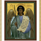 Wall Frame Gold, Matted - St. Gabriel Archangel by R. Lentz