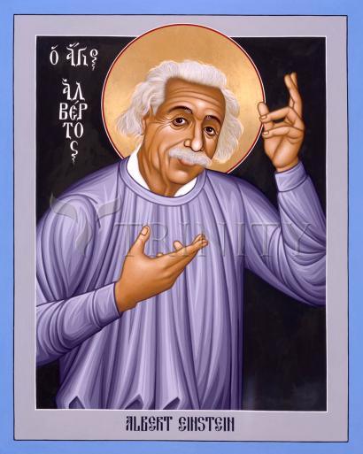 Canvas Print - Albert Einstein by Br. Robert Lentz, OFM - Trinity Stores