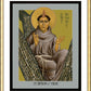 Wall Frame Gold, Matted - St. Anthony of Padua by Br. Robert Lentz, OFM - Trinity Stores