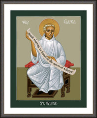 Wall Frame Espresso - St. Aelred of Rievaulx by R. Lentz