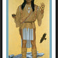 Wall Frame Black, Matted - Apache Christ by Br. Robert Lentz, OFM - Trinity Stores