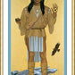 Wall Frame Gold, Matted - Apache Christ by R. Lentz