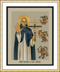 Wall Frame Gold - Bartolome de la Casas by R. Lentz